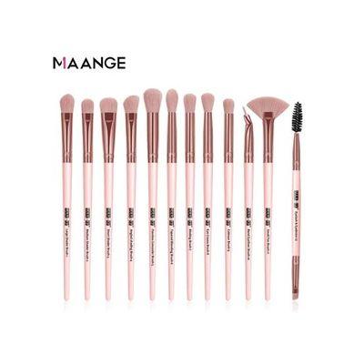 Maange 12ps Eye Brush Set (Pink)_img_0