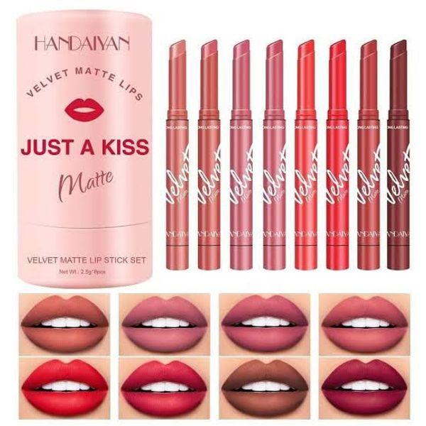 Handaiyan Velvet Matte Just A Kiss 8Pcs Lipstick Set