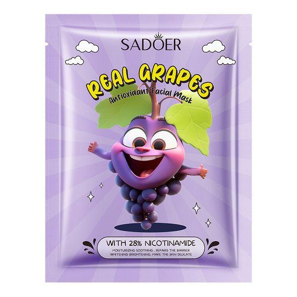 Sadoer Real Grapes Sheet Mask With 28% Nicotinamide