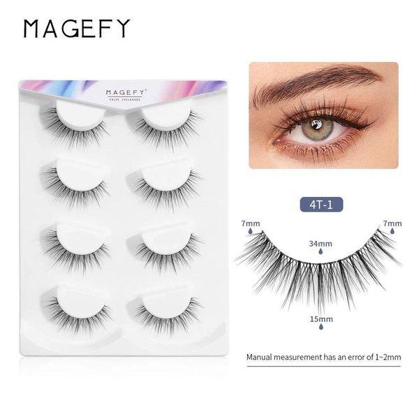 Magefy 4 Pair Eyelash - 4T-1