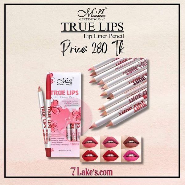MN True Lips Lipliner set 12ps