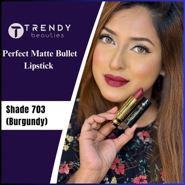 Trendy Beauties Bullet Lipstick - 703 (Burgundy)